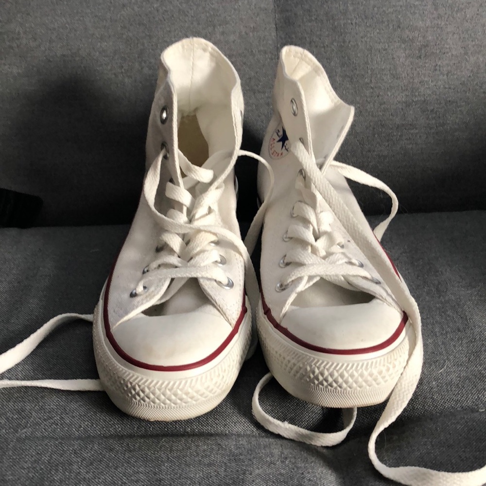 twhite converse allstar high tops